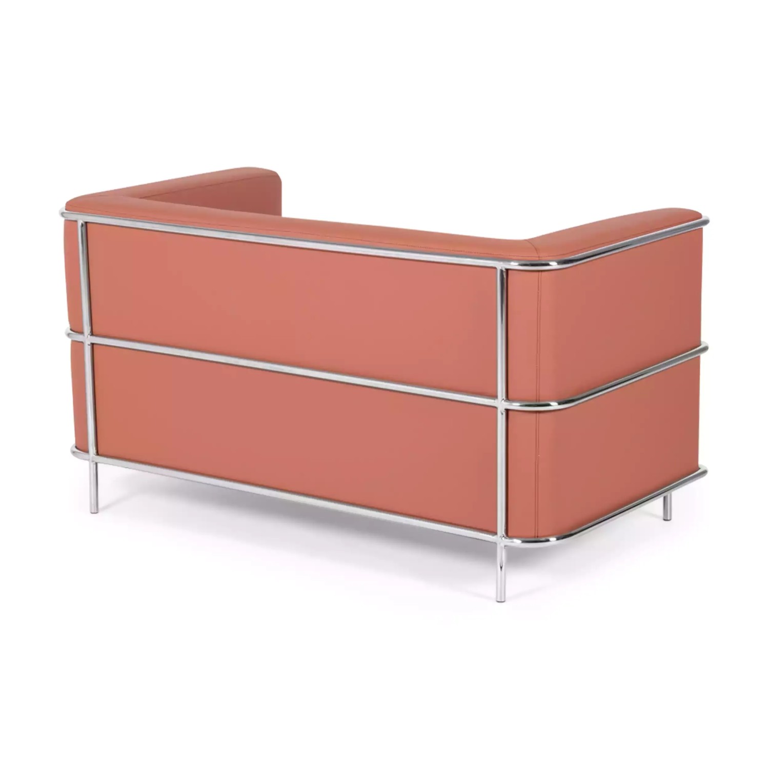 Divano Torino a 2 posti in ecopelle e acciaio cromato 🛋️ - Mobilie Design