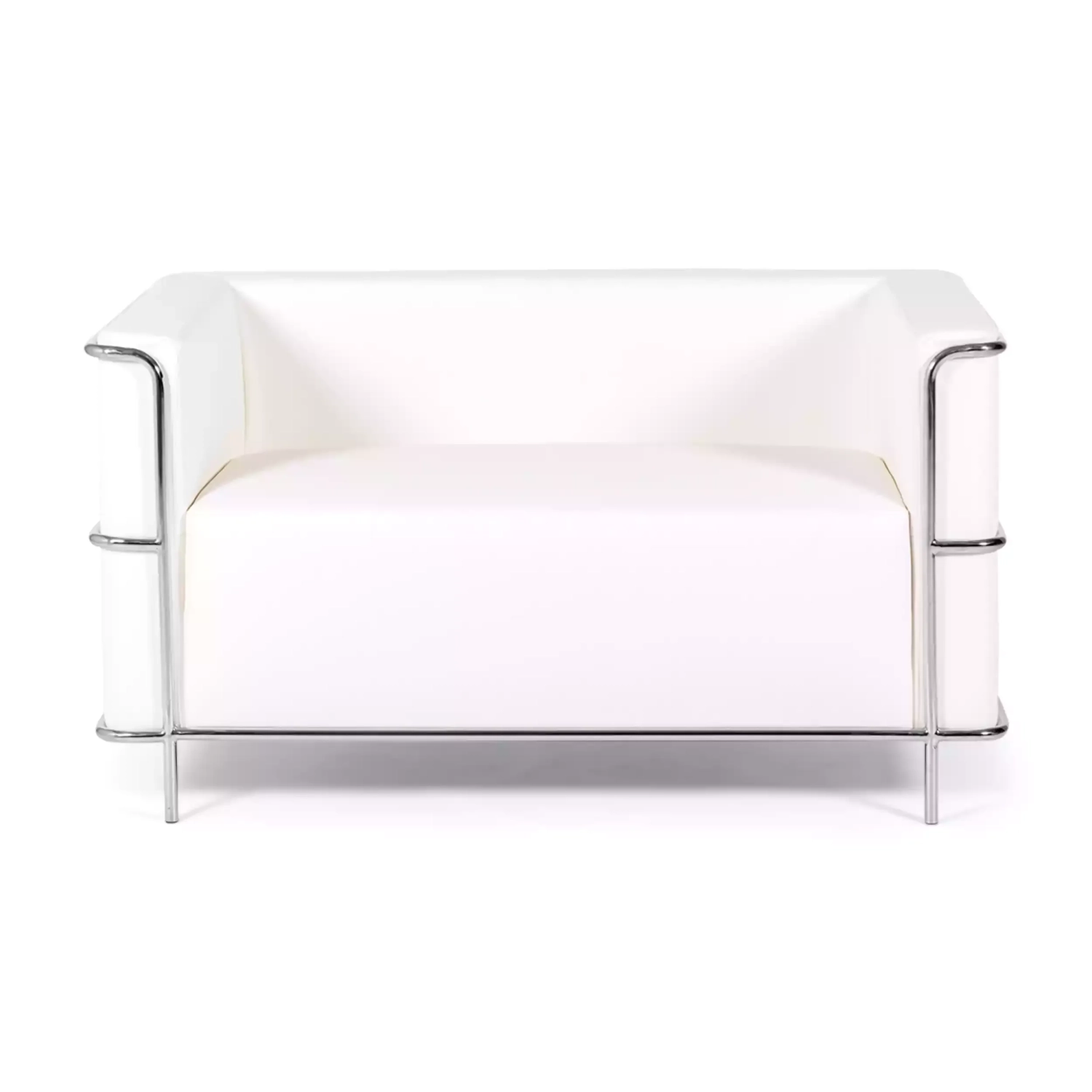 Torino 2-istuttava sohva eko-nahkaa ja kromattua terästä 🛋️ - Mobelarium