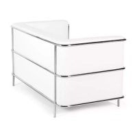 2-Sitzer-Sofa Torino aus Ökoleder und verchromtem Stahl 🛋️ - Mobelarium