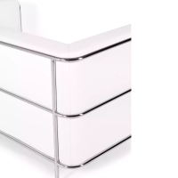 Divano Torino a 2 posti in ecopelle e acciaio cromato 🛋️ - Mobilie Design