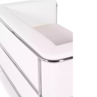Divano Torino a 2 posti in ecopelle e acciaio cromato 🛋️ - Mobilie Design