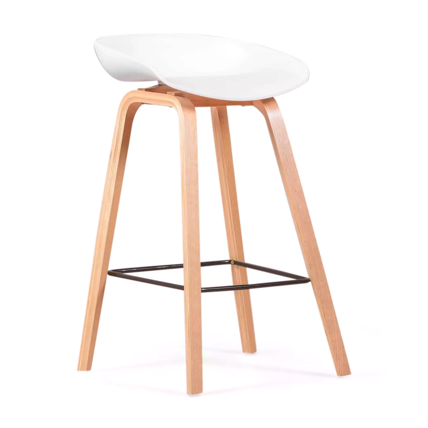 Obtenha o banquinho de madeira de faia nórdica - Mueble Design