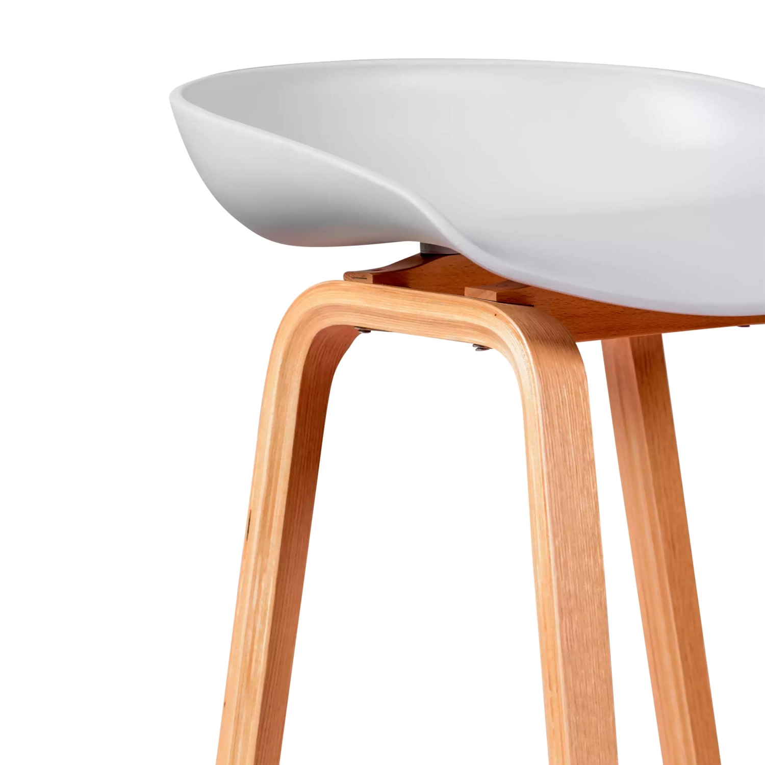 Obtenha o banquinho de madeira de faia nórdica - Mueble Design