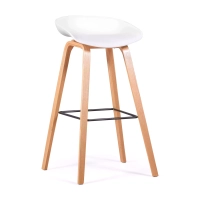 Taburete Nórdico de 75cm en Madera de Haya - Mueble Design