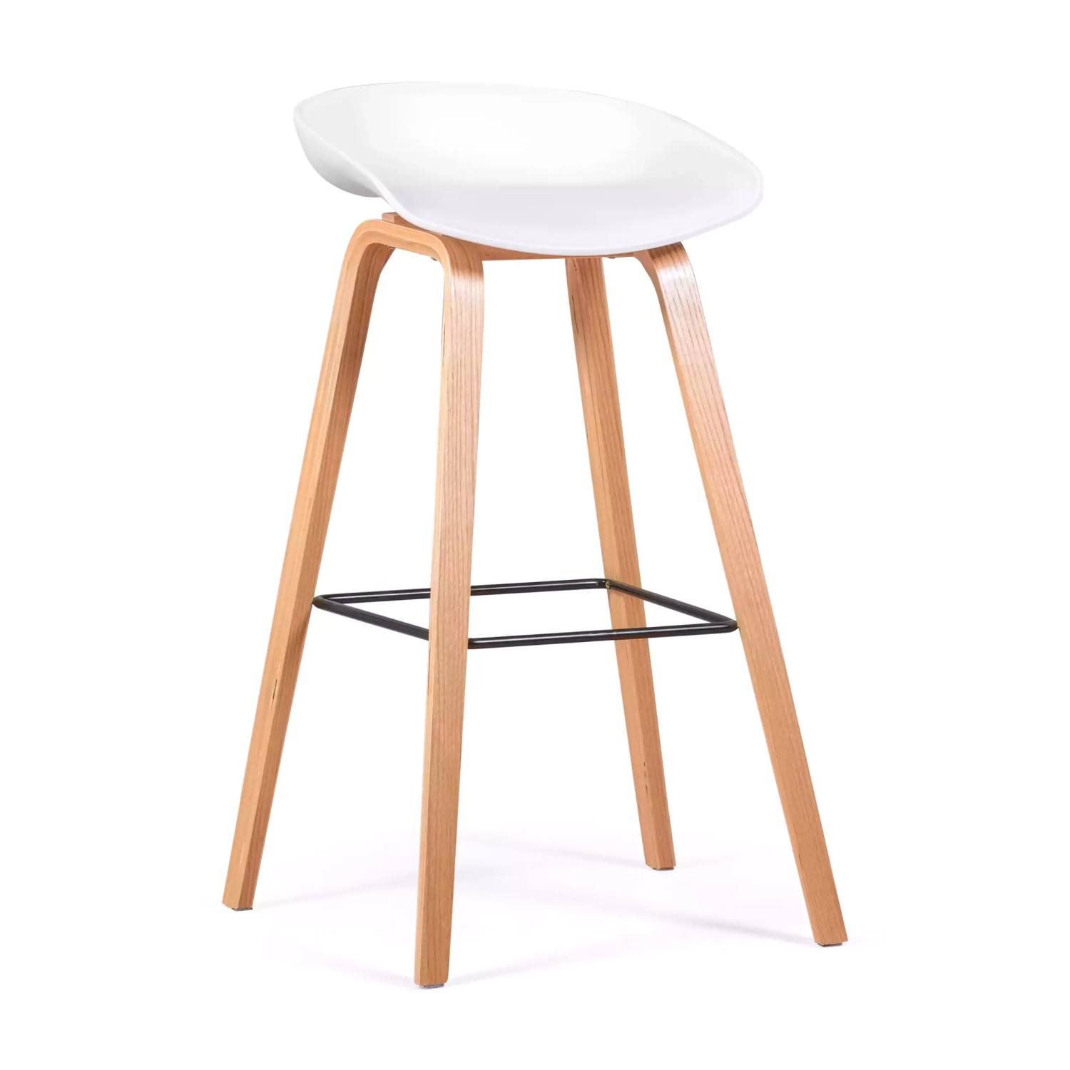 Taburete Nórdico de 75cm en Madera de Haya - Mueble Design