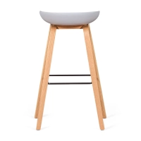 Barstoel Scandinavisch van 75cm in Beukenhout - Mobelarium