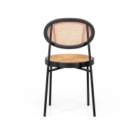 Silla Preston retro en ratán natural – Diseño y calidez - Mueble Design