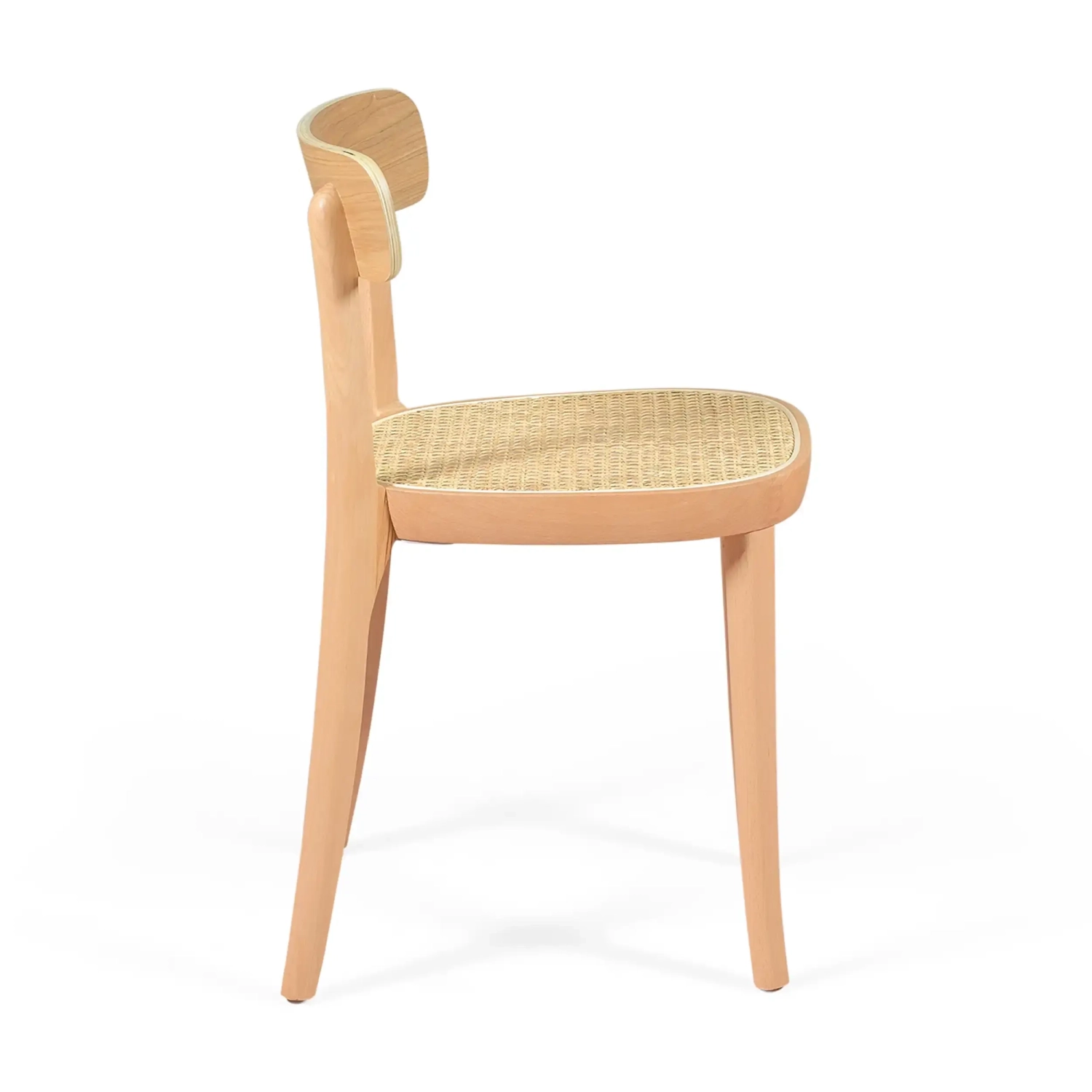 Tours chair in ash and rattan - Scandinavian and natural style - Mueble Design