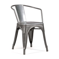 Chaise en métal Bistro avec accoudoirs - Empilable et robuste Meubles Concept