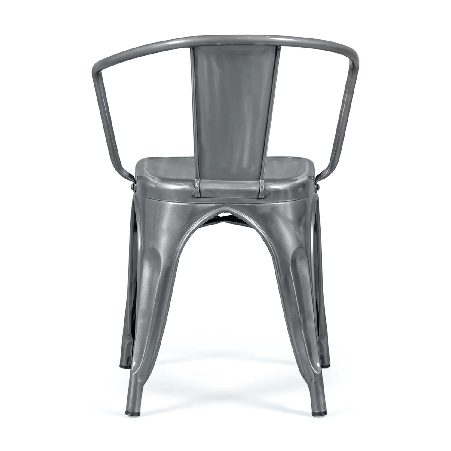 Metal chair Bistro with armrests | Stackable and resistant - Mueble Design