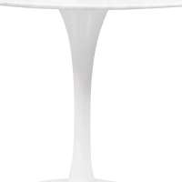 Tulip (120cm) Design Esstisch in Carrara Marmor - Mobelarium