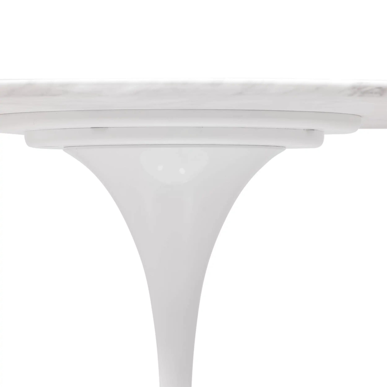 Mesa de Jantar Inspiration Tulip em Mármore Carrara 120cm - Móveis Design