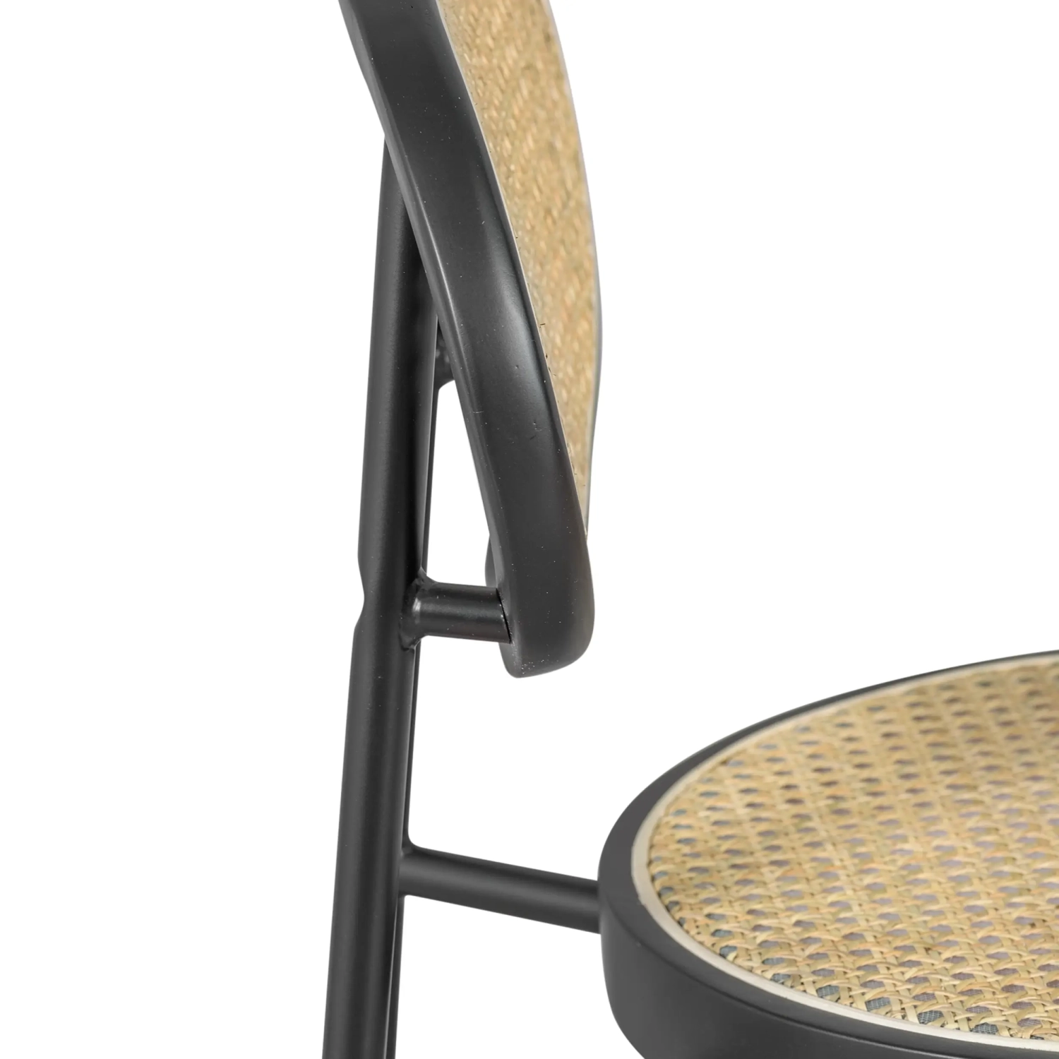 Stołek Vintage Bar Preston Rattan Naturalny 65 cm - Mobelarium