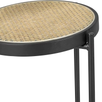 Tabouret Bar vintage Preston en rotin naturel 65 cm - Meubles Concept