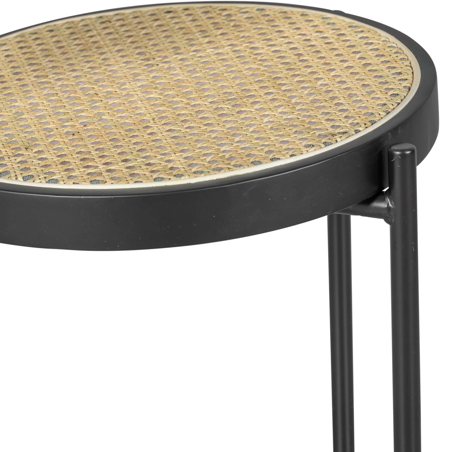 Stołek Vintage Bar Preston Rattan Naturalny 65 cm - Mobelarium
