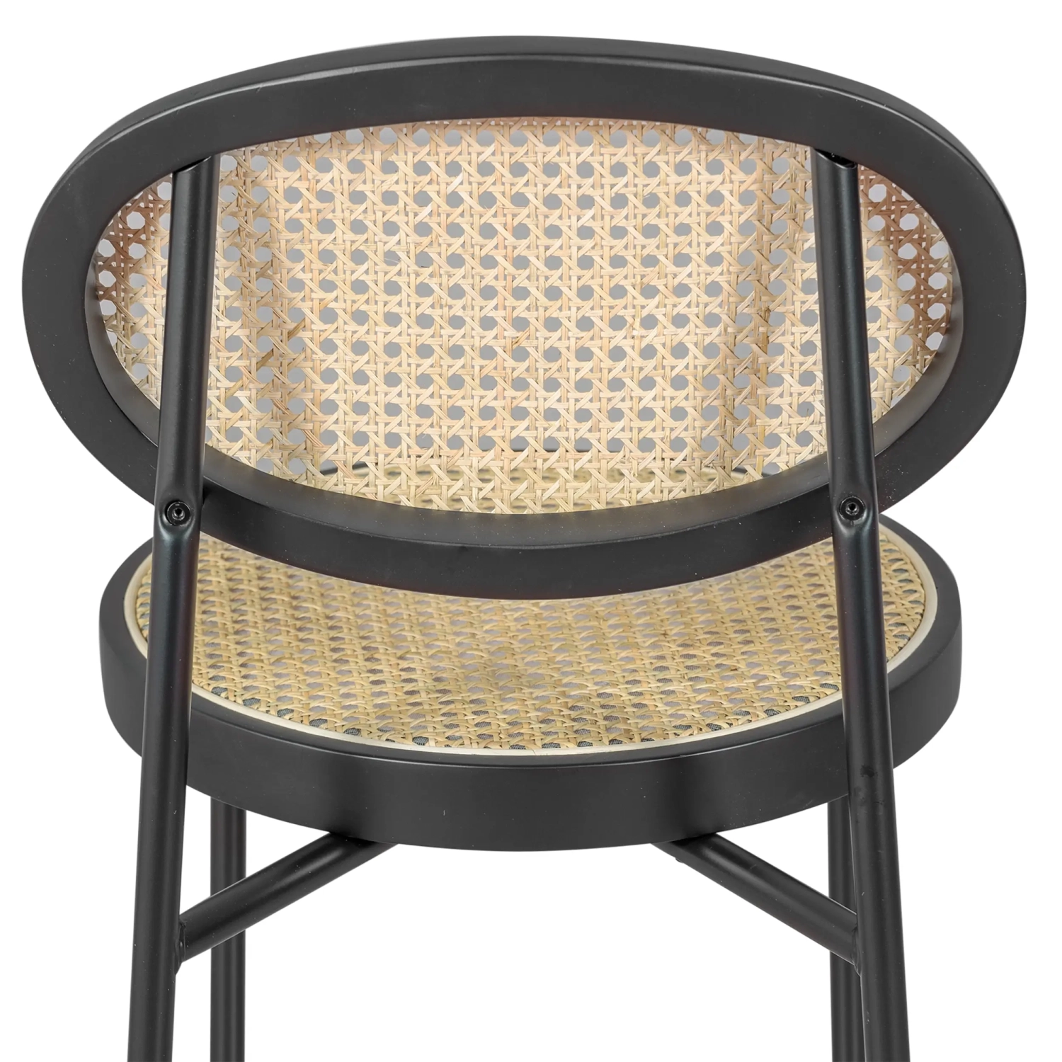 Tamborete Vintage Bar Preston Rattan Natural 65 cm - Mueble Design
