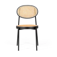 Balení 4 židlí Preston z přírodního ratanu | Retro a ručně vyráběný design