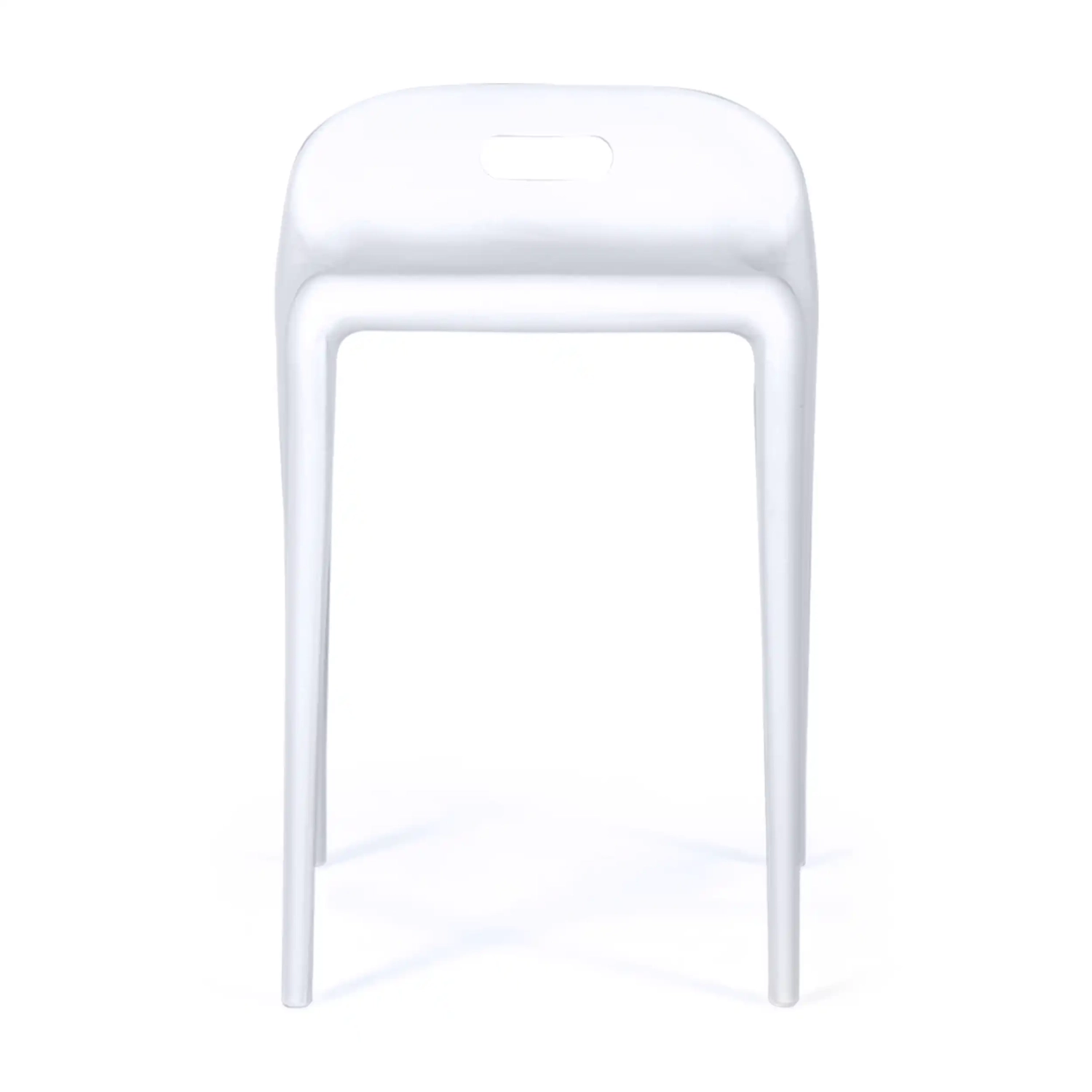 Taburete de diseño Didi 45 cm Blanco | Diseño Minimalista y Ligero