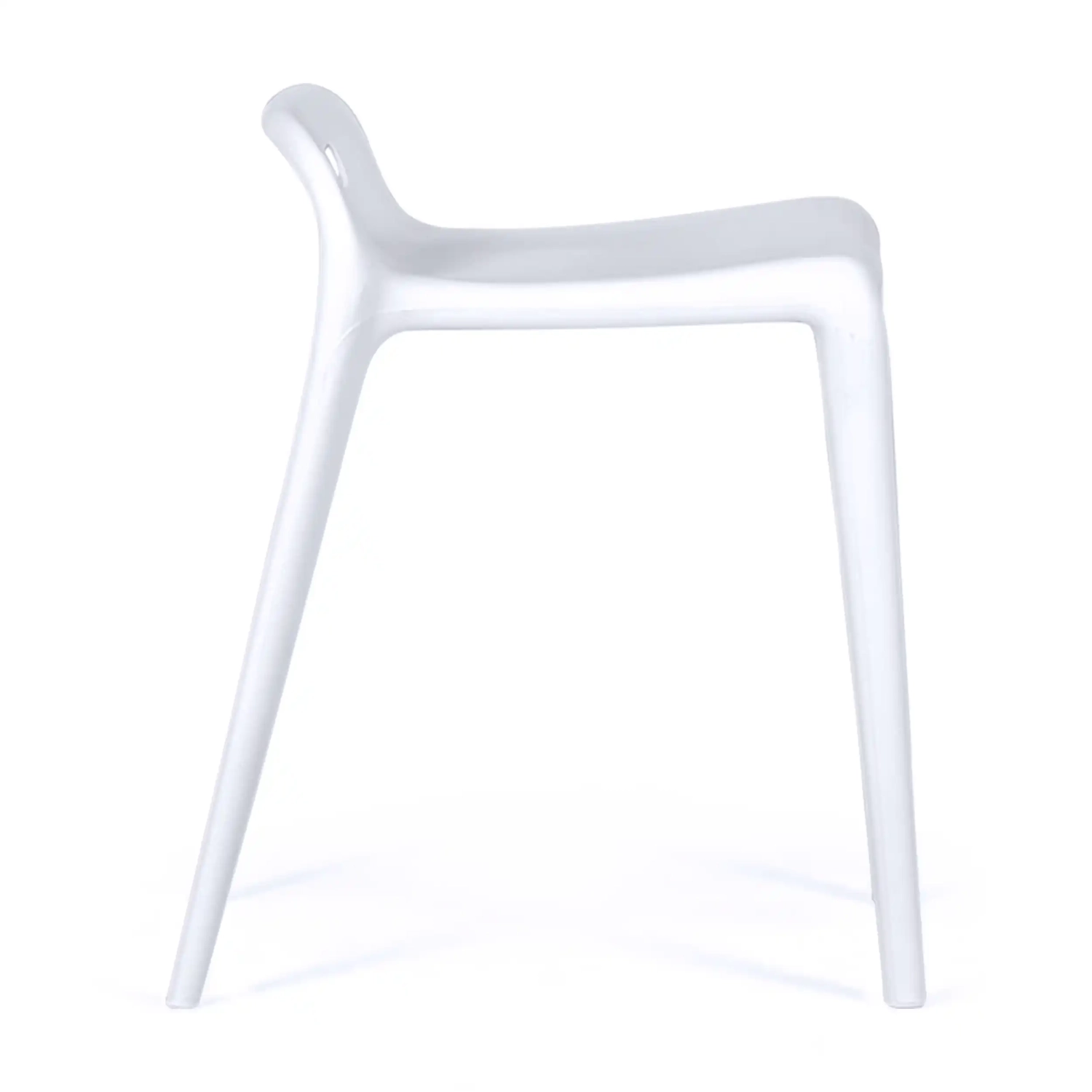Hocker design Didi 45 cm Weiß | Minimalistisches und leichtes Design