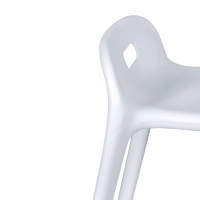 Taburete de diseño Didi 45 cm Blanco | Diseño Minimalista y Ligero