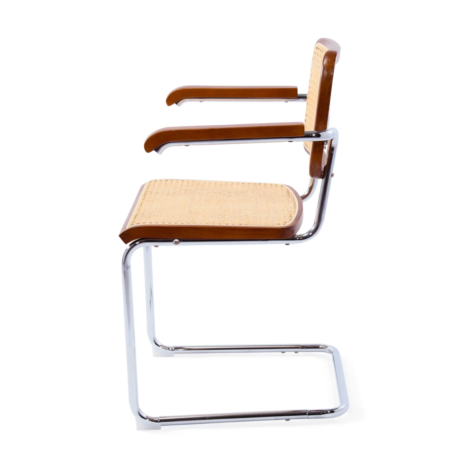 Cesca stoel met armleuningen - Rotan stoelen - Mobelarium