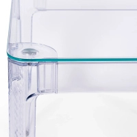 Ghost Kvadratiskt matbord 80 cm : Transparent Modern Design