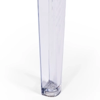 Mesa de jantar quadrada Ghost 80 cm : Design moderno transparente