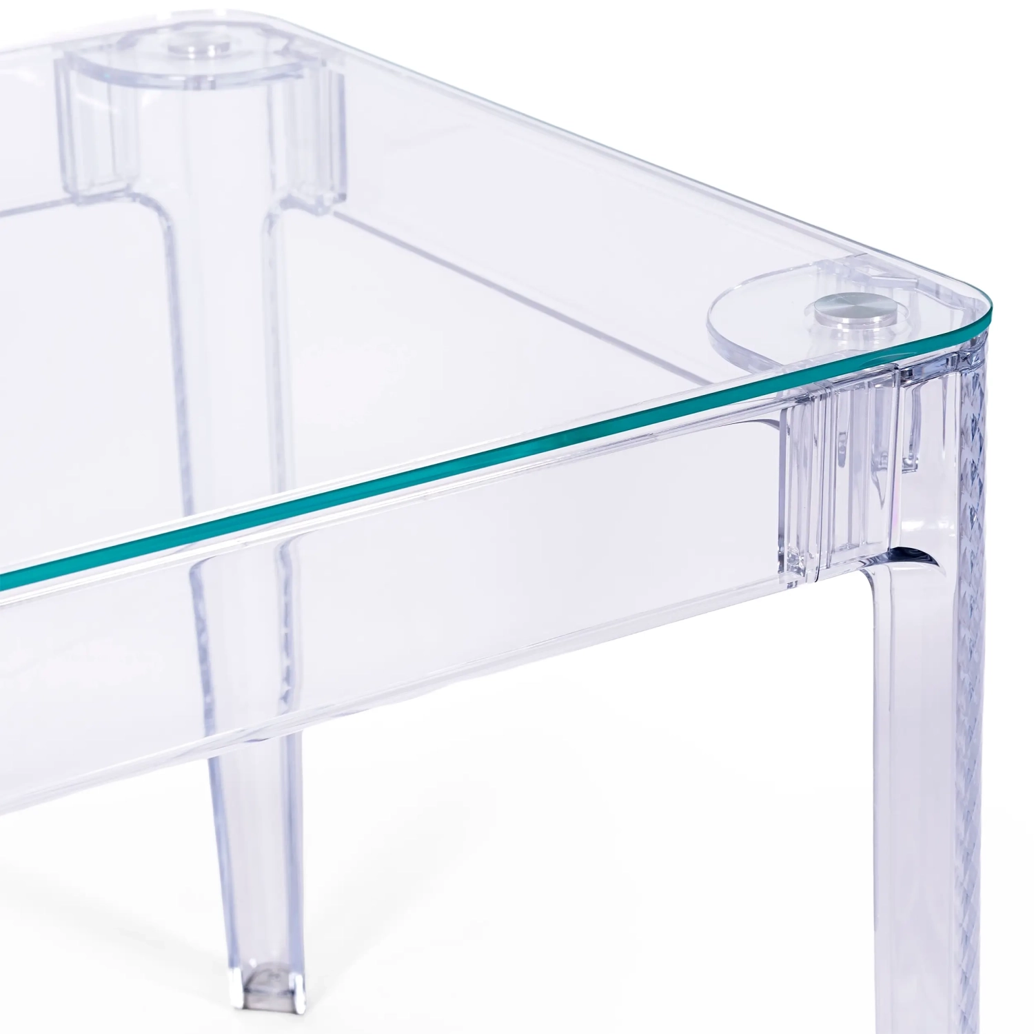 Ghost Vierkante Eettafel 80 cm : Transparant Modern Ontwerp