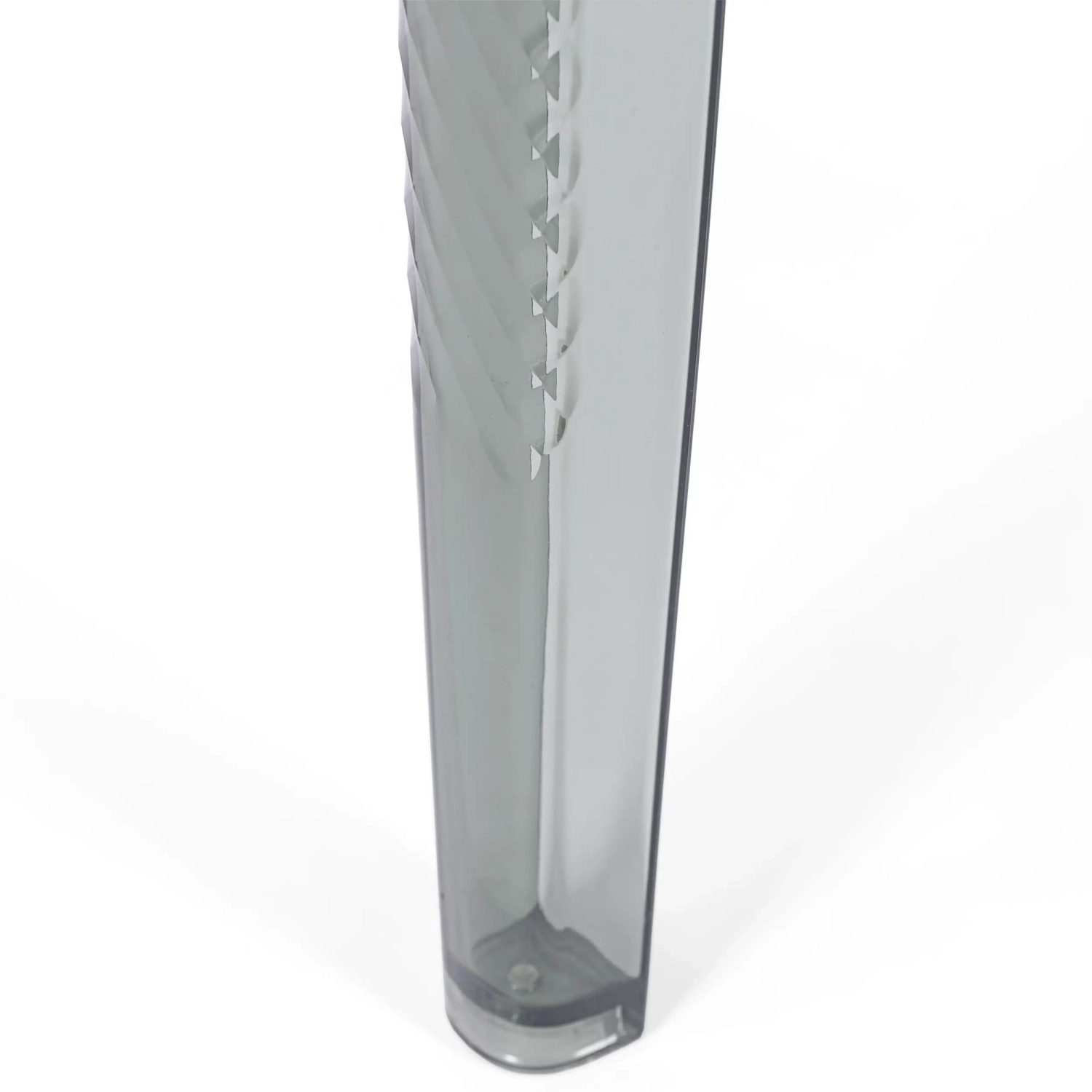 Čtvercový jídelní stůl Ghost 80 cm : transparentní moderní design
