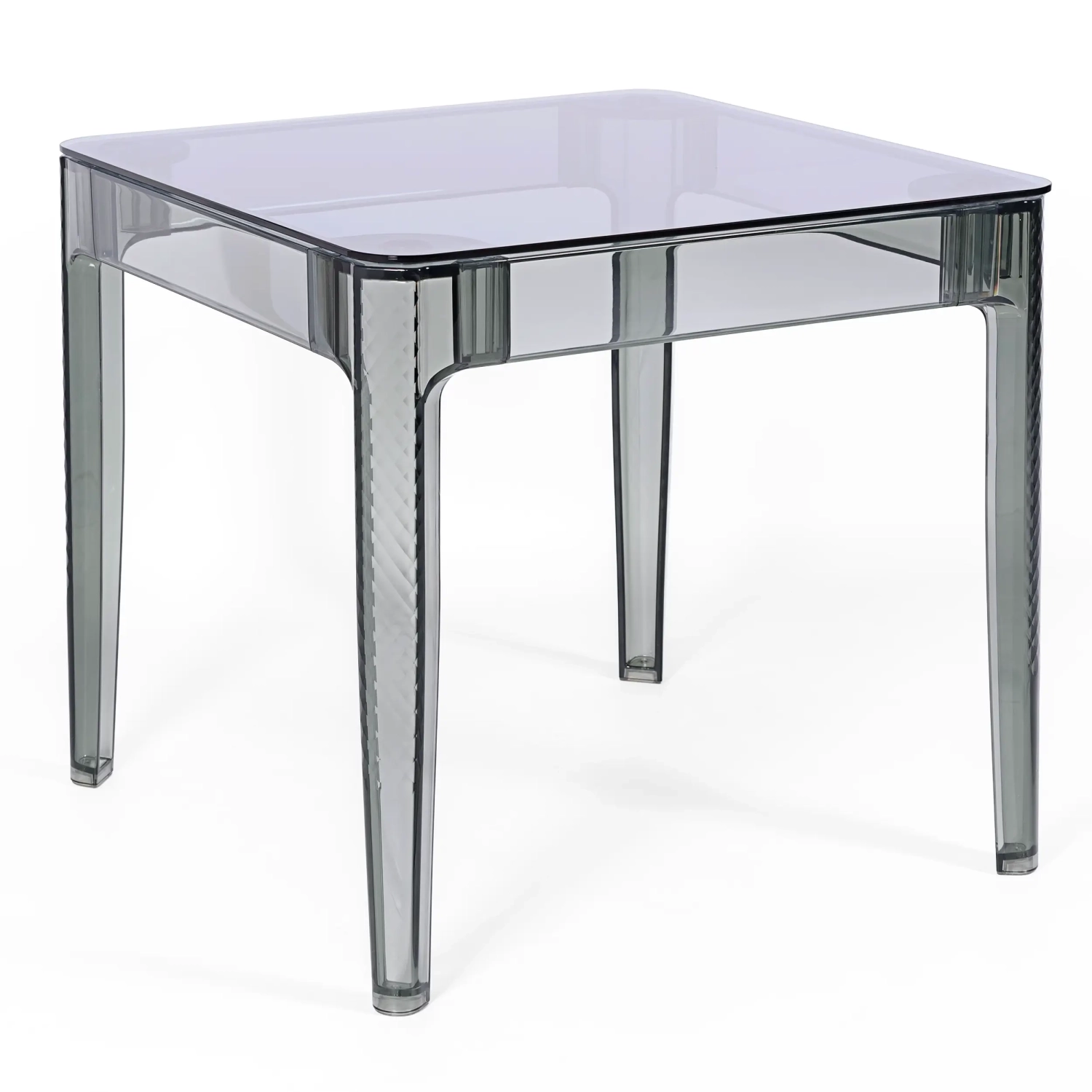 Mesa de jantar quadrada Ghost 80 cm : Design moderno transparente