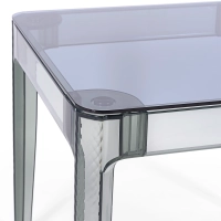Mesa de Comedor Cuadrada Ghost 80 cm | Diseño Transparente y Moderno