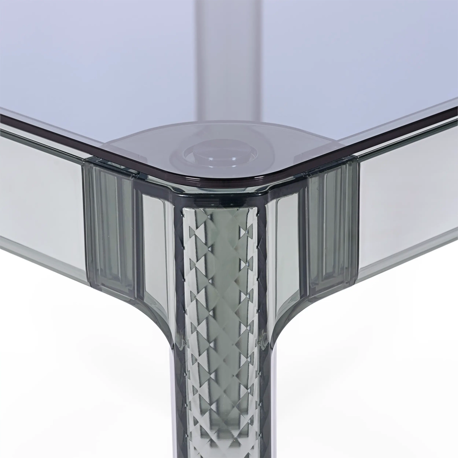 Ghost Square Esstisch 80 cm : Transparentes Modernes Design