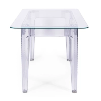 Ghost matbord 140x80 cm | Modern transparent design