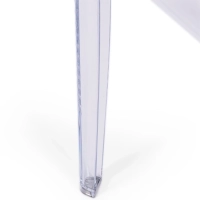 Ghost Square Table 60x60 cm | Transparent och minimalistisk design