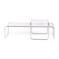Conjunto de inspiração Mesas Laccio Breuer | Design Bauhaus | Mesas de centro e mesas de apoio