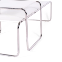 Set di tavolini d'ispirazione Laccio Breuer | Bauhaus Design | Tavolini da caffè e laterali