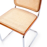 Krzesło Cesca niedrogie krzesło wykonane ze stali, buku i rattanu 🪑 | Mueble Design