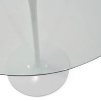 Table Tulip table en verre 90 cm | moderne et élégante | Meubles Concept