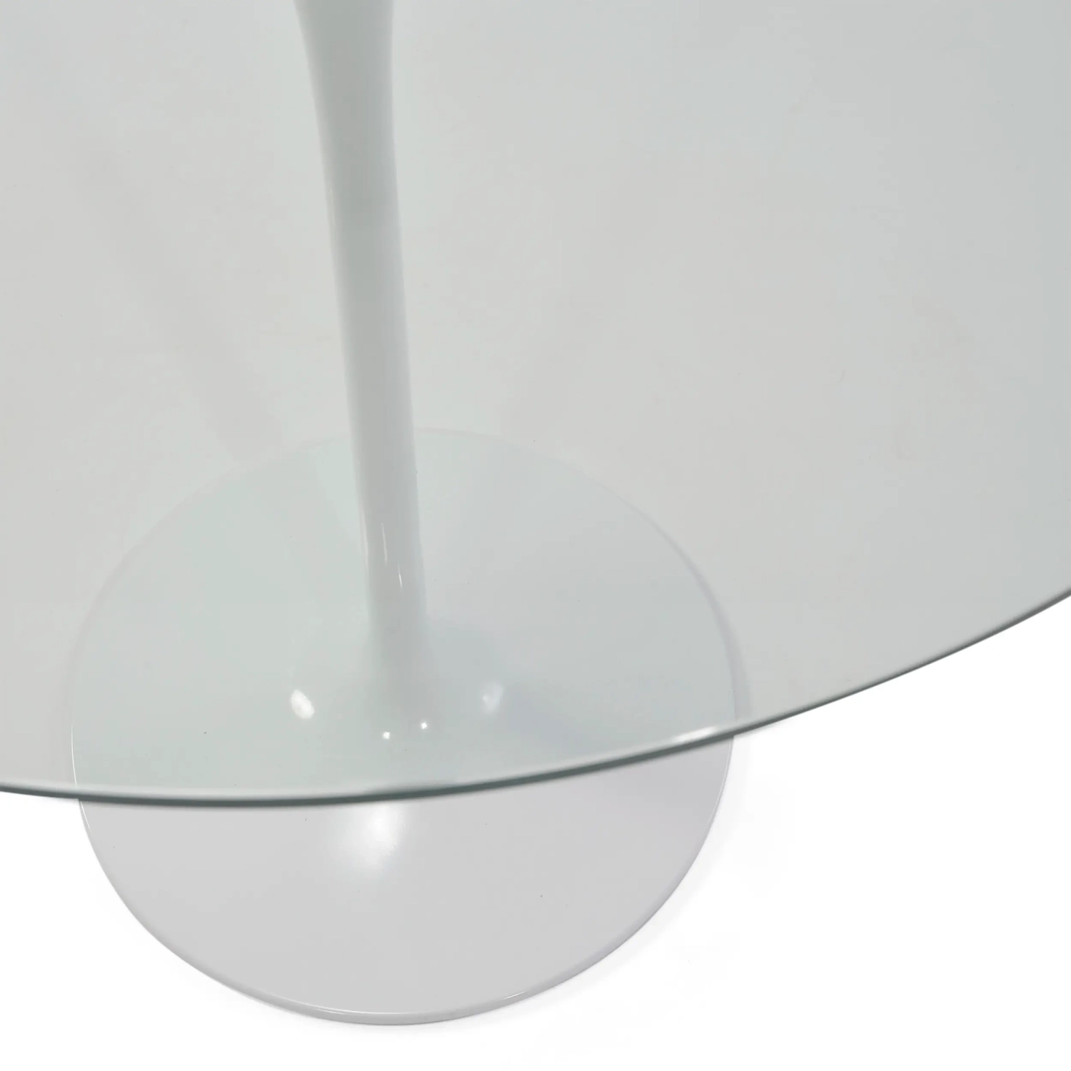 Mesa Tulip de cristal 90 cm | Moderna y Elegante | Mueble Design