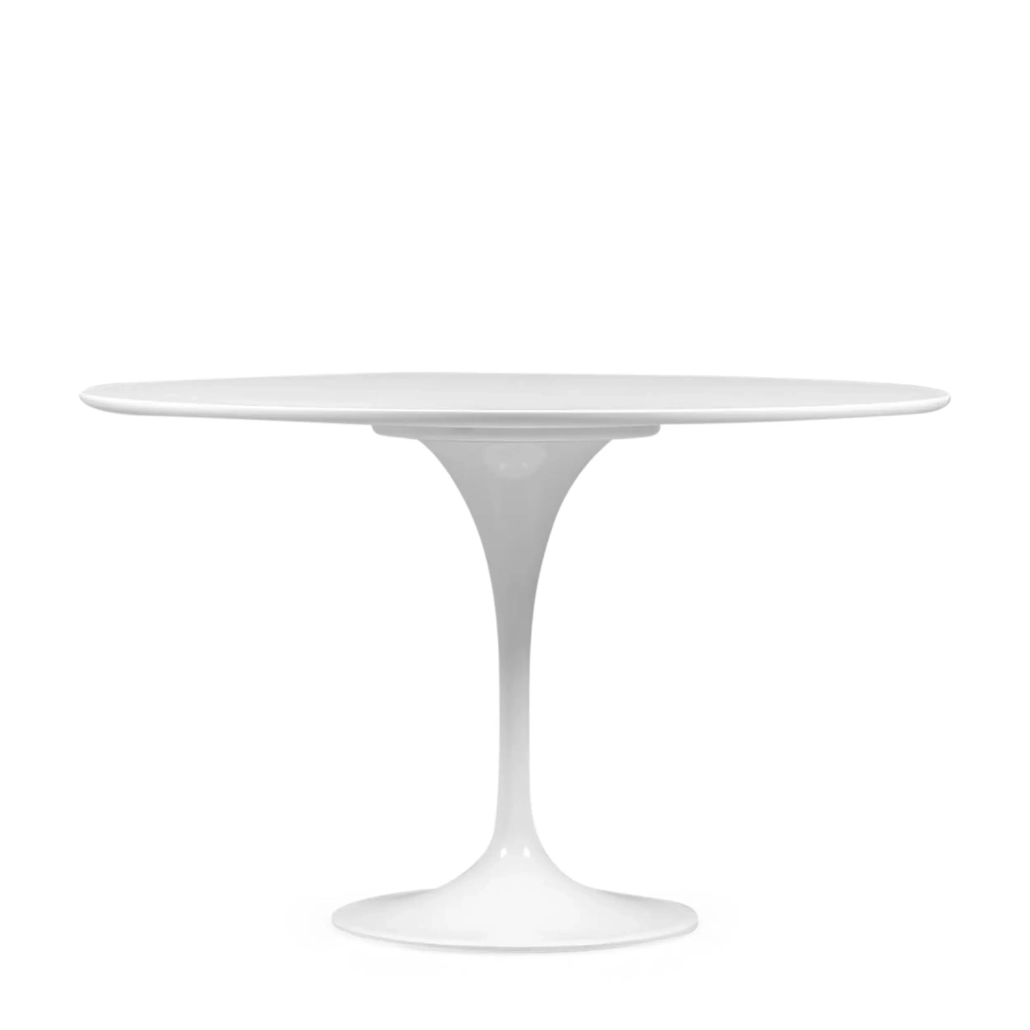 Dining Tulip 120cm Esstisch aus weißem MDF - Mobelarium