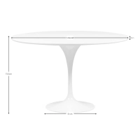Inspiration Tulip Style Matbord 120cm - Möbeldesign