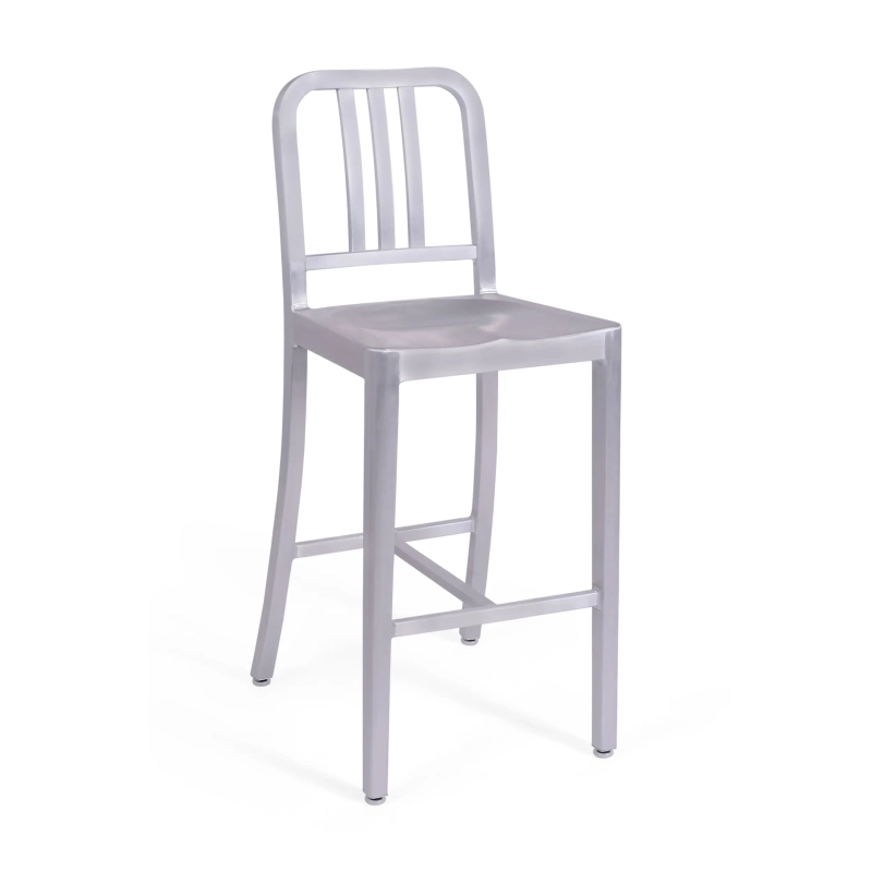 Tabouret Navi Army 66 cm en aluminium | Design industriel élégant