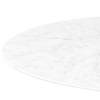 Stół do jadalni Inspiration Tulip z marmuru Carrara 120 cm - designerskie meble