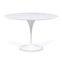 Stół do jadalni Inspiration Tulip z marmuru Carrara 120 cm - designerskie meble