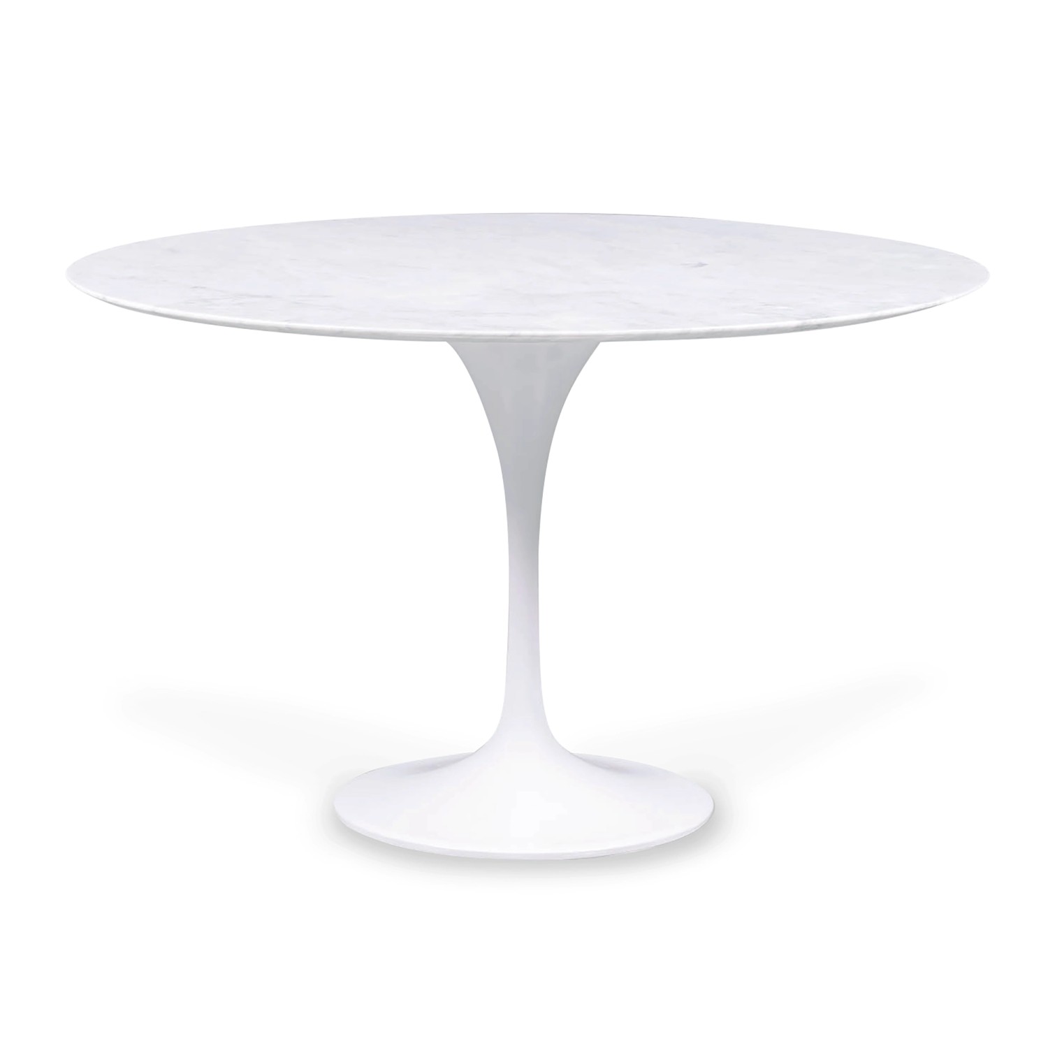 Mesa de Jantar Inspiration Tulip em Mármore Carrara 120cm - Móveis Design