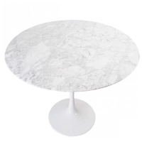 Inspiration Tulip 100Ø Designbord i Carrara Marmor - Möbeldesign