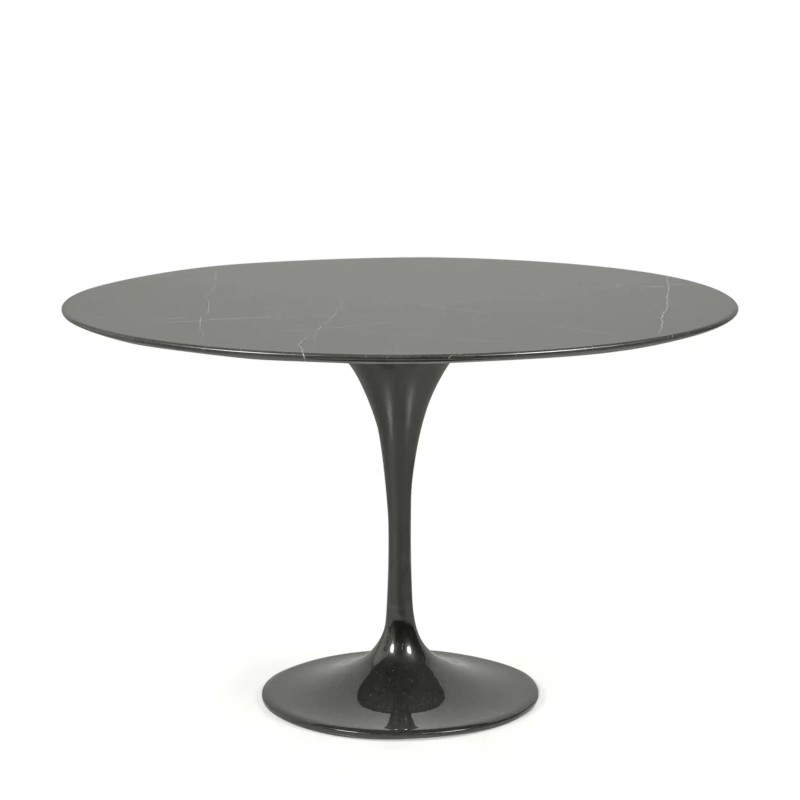 Inspiration matbord Tulip i svart marquina-marmor