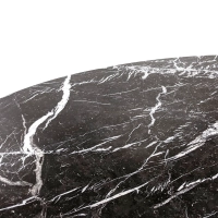 Inspirační tulipánový jídelní stůl v mramoru Marquina - designový nábytek