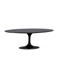Réplique de la table basse Tulip en marbre noir Marquina