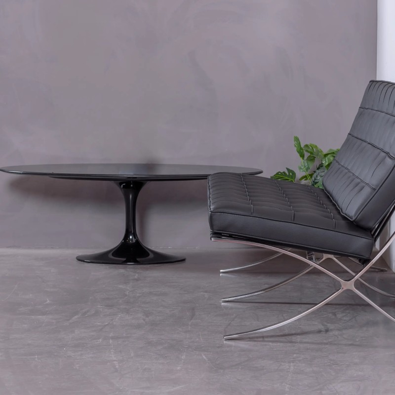 Konferenční stolek z tulipánu z mramoru Marquina - Mramorový stůl - Designový nábytek